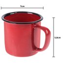 Ver imagem 2 de Frigideira Francesa sem Tampa 20cm + Fervedor 12cm Antiaderente + 02 Canecas Esmaltadas 150ml