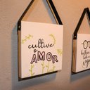 Ver imagem 2 de Quadro Decorativo Frase Há Flores em Tudo que Vejo Decoratta Quaro Decorativo