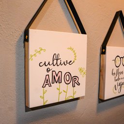 Quadro Decorativo Frase Há Flores Em Tudo Que Vejo Decoratta Quaro Decorativo - 2