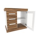 Ver imagem 2 de Gabinete para Banheiro 1 Porta 3 Gavetas 60cm Imola 