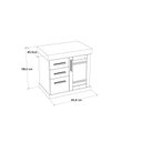 Ver imagem 4 de Gabinete para Banheiro 1 Porta 3 Gavetas 60cm Imola 