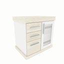 Ver imagem 3 de Gabinete para Banheiro 60cm 3 Gavetas 2 Portas Imola 