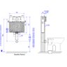 Caixa De Descarga Embutida Pneumatica Alvenaria/Drywall Bacia Piso Deca 2500.CX.PN.AF - 2