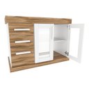 Ver imagem 2 de Gabinete para Banheiro 80cm 3 Gavetas 2 Portas Imola 