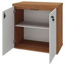 Ver imagem 5 de Balcão para Escritório 74cm 2 Portas Rayly Freijó Branco A06 Mpozenato