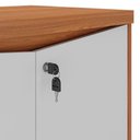 Ver imagem 6 de Balcão para Escritório 74cm 2 Portas Rayly Freijó Branco A06 Mpozenato