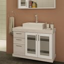 Ver imagem 1 de Gabinete para Banheiro 80cm 3 Gavetas 2 Portas Imola 