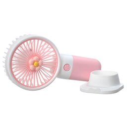 Mini Ventilador de Mão Portátil Recarregável Mesa Escritório - 2