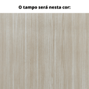 Ver imagem 3 de Mesa de Reunião Retangular 260 X 120 Cm Pé Painel Pe25 em Mdp Cor Nogueira Casablanca Base Branca