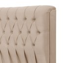 Ver imagem 3 de Cabeceira Cama Casal Estofada 1,40 Cm - Inca Veludo Bege