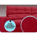 Ver imagem 5 de Sofá Pegasus 2,50M Assento Retrátil e Reclinável Velosuede Vermelho - Netsofás