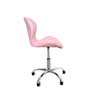 Cadeira Escritório Slim Vegas Base Giratória Estofada Rosa Quartzo - 4
