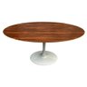 Mesa Saarinen Oval Pau Ferro 160x90cm - Base Branca mgsaarinen - 1