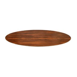 Mesa Saarinen Oval Pau Ferro 160x90cm - Base Branca mgsaarinen - 2