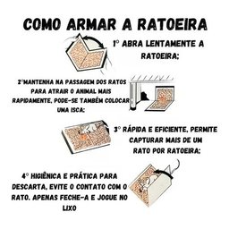 Ratoeira Adesiva Cola Pega Rato 5 Und - 3