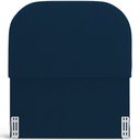 Ver imagem 3 de Cabeceira Cama Box 100cm Orgânica Lanna W01 Suede Azul Marinho - Lyam Decor