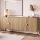 Ver imagem 2 de Buffet Aparador Organico 4 Portas 180 Cm 28075 Artesano Hanover Dourado