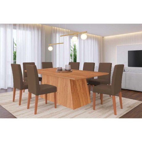 Mesa Sala Helena 210 + 8 Cad Maia Cinamomo Cimol