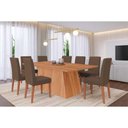 Ver imagem 1 de Mesa Sala Helena 210 + 8 Cad Maia Cinamomo Cimol