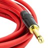 Cabo P10 para P10 Mono Profissional - Vermelho    3 Metros - 3