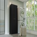 Ver imagem 1 de Armário Multiuso Aura com 2 Portas e 5 Prateleiras Preto