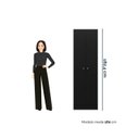 Ver imagem 3 de Armário Multiuso Aura com 2 Portas e 5 Prateleiras Preto