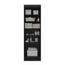 Ver imagem 4 de Armário Multiuso Aura com 2 Portas e 5 Prateleiras Preto