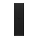Ver imagem 2 de Armário Multiuso Aura com 2 Portas e 5 Prateleiras Preto