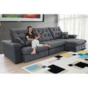 Ver imagem 4 de Sofá Coliseu Super Pillow 3,70m Chumbo