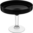 Ver imagem 1 de Centro de Mesa com Pé de Vidro Preto - 23x27x27cm