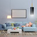 Ver imagem 4 de Luminária Tubo Redondo Prime Sala Quarto e Escrtório Premium:preto
