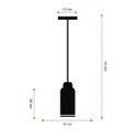 Ver imagem 3 de Luminária Tubo Redondo Prime Sala Quarto e Escrtório Premium:preto