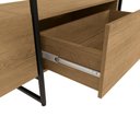 Ver imagem 2 de Guarda-roupa Closet 3 Gavetas Kappesberg Freijó/preto Fosco