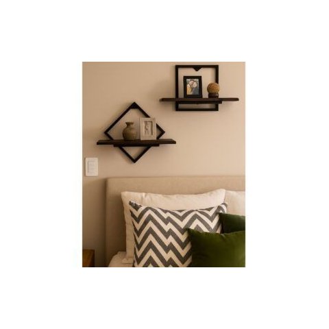 Conjunto Nicho Prateleira 2 Peças para Decoração Quarto