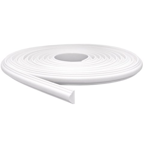 Boiserie Rodameio Autocolante Branco para Pintar- Rolo com 5m