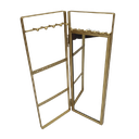 Ver imagem 1 de Porta Bijuterias Dourado Espelho HOME DESING
