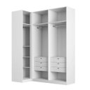 Ver mais imagens de Guarda Roupa de Canto Reto 5 Portas 1 Reflecta Altezza Clean Belmax:Branco