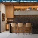 Ver mais imagens de Kit 4 Banquetas Oxford Verner Fratini 100 Cm (altura) Poliuretano (pu) Preto Base em Aço Preto
