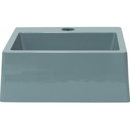 Pia Cuba Sobrepor para Banheiro de Mármore Sintético Cinza Pop 31 X 31 Quanta Compositos Cuba Pop - 5