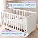 Ver imagem 4 de Quarto de Bebê Completo Guarda Roupa 3 Portas e Berço Mini Cama 100% MDF Encanto