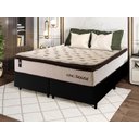 Ver imagem 1 de Conjunto Cama Box Queen c/ Molas Ensacadas Quartzo Preto 158x198x71
