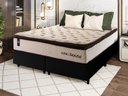 Ver imagem 1 de Conjunto Cama Box Queen c/ Molas Ensacadas Quartzo Preto 158x198x71