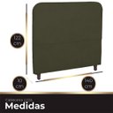 Ver imagem 5 de Cabeceira Casal Estofada para Cama Box Lizza Veludo