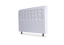 Ver imagem 1 de Cabeceira De Cama Box Ana Queen 160cm X 118cm Couro Branco Mz Decor