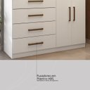Ver mais imagens de Cômoda Áurea 2 Portas 4 Gavetas 1,20 M - Comoda para Quarto - Demobile:branco