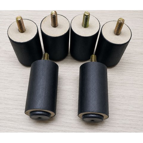 Pés para Cama Box Baú - 6cm Altura Kit com 6 Unidades.