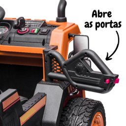 Mini Caminhão Elétrico 12v Infantil Caçamba Carreta Basculante Controle Importway Bw275 Motorizado - 4