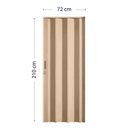 Ver imagem 5 de Porta Sanfonada de PVC 210cm x 72cm Plastporta Bcf Marrom/Castanho