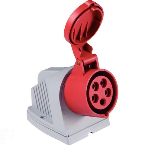 Tomada de Sobrepor Industrial 3p+n+t 16 a 380-415 Vca 6 H Tramontina Tramontina