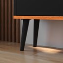 Ver imagem 5 de Sapateira Vertical Dark 3 Gavetas Basculantes Organizadora Calçados Retrô - Preto/cinamomo - Rpm